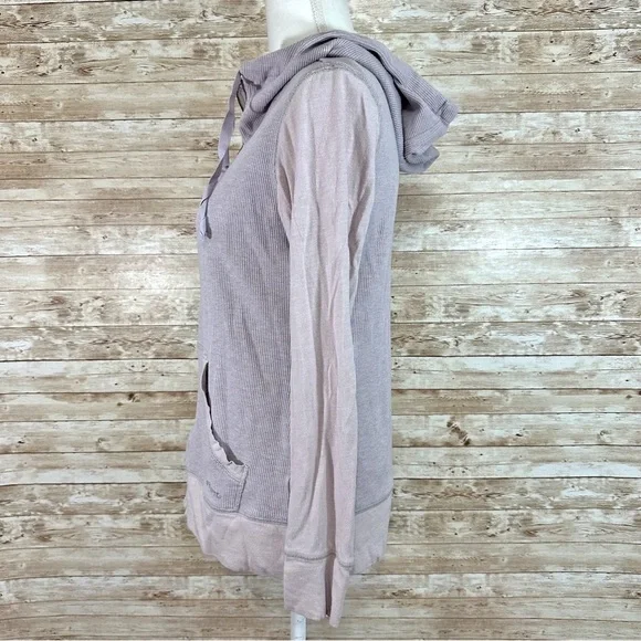 Carhartt- Lavender Waffle Fabric Zip Up Hooded Lightweight Sweatshirt- XS 0-2 - Picture 4 of 7